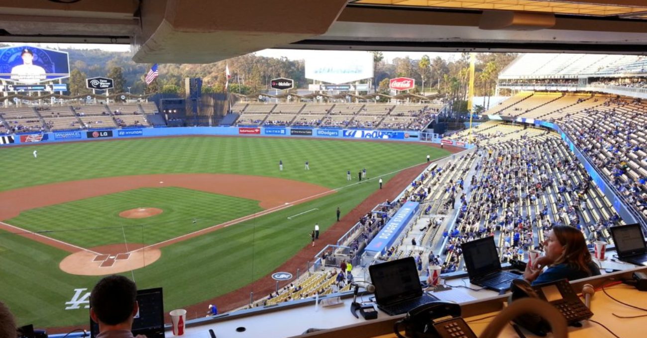 Dodger Stadium Press Box